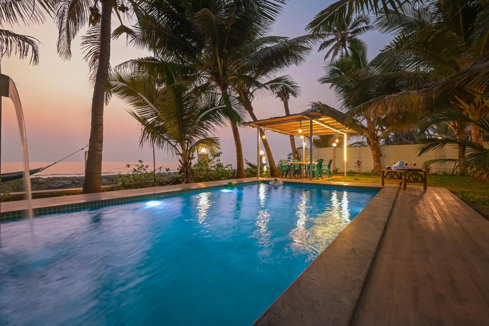 En Ocean Infinity Pool Villa Overlooking Sea ,Beach Touch Alibag Bagian luar foto