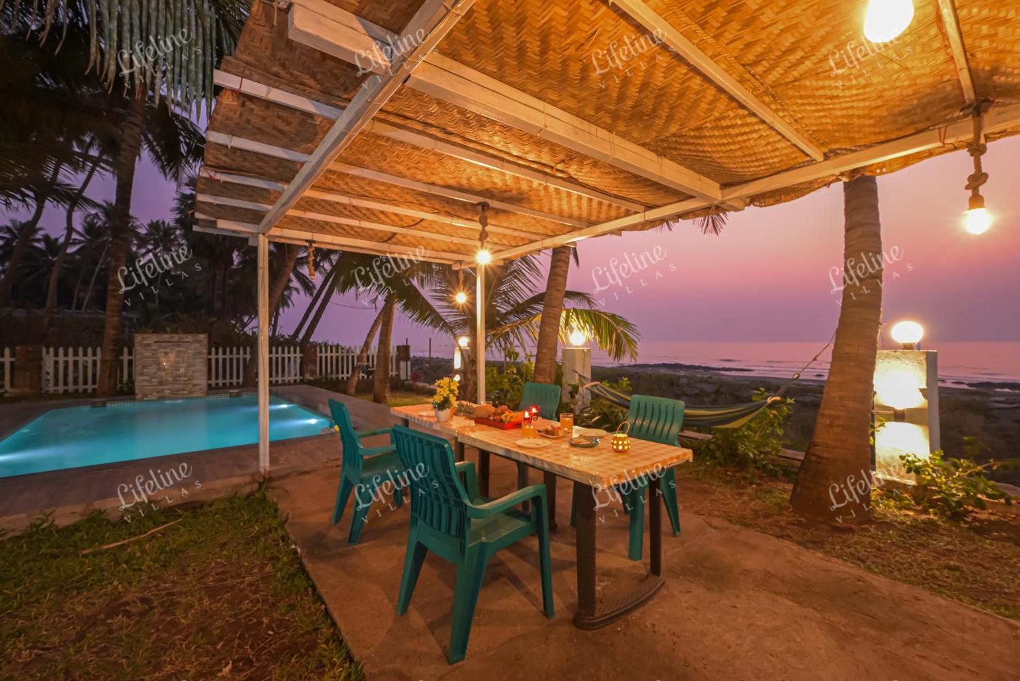 En Ocean Infinity Pool Villa Overlooking Sea ,Beach Touch Alibag Bagian luar foto